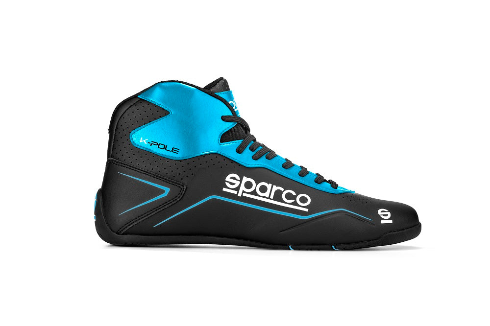 SPARCO 00126948NRAZ K-POLE Karting shoes, black/blue, size 48 Photo-0 