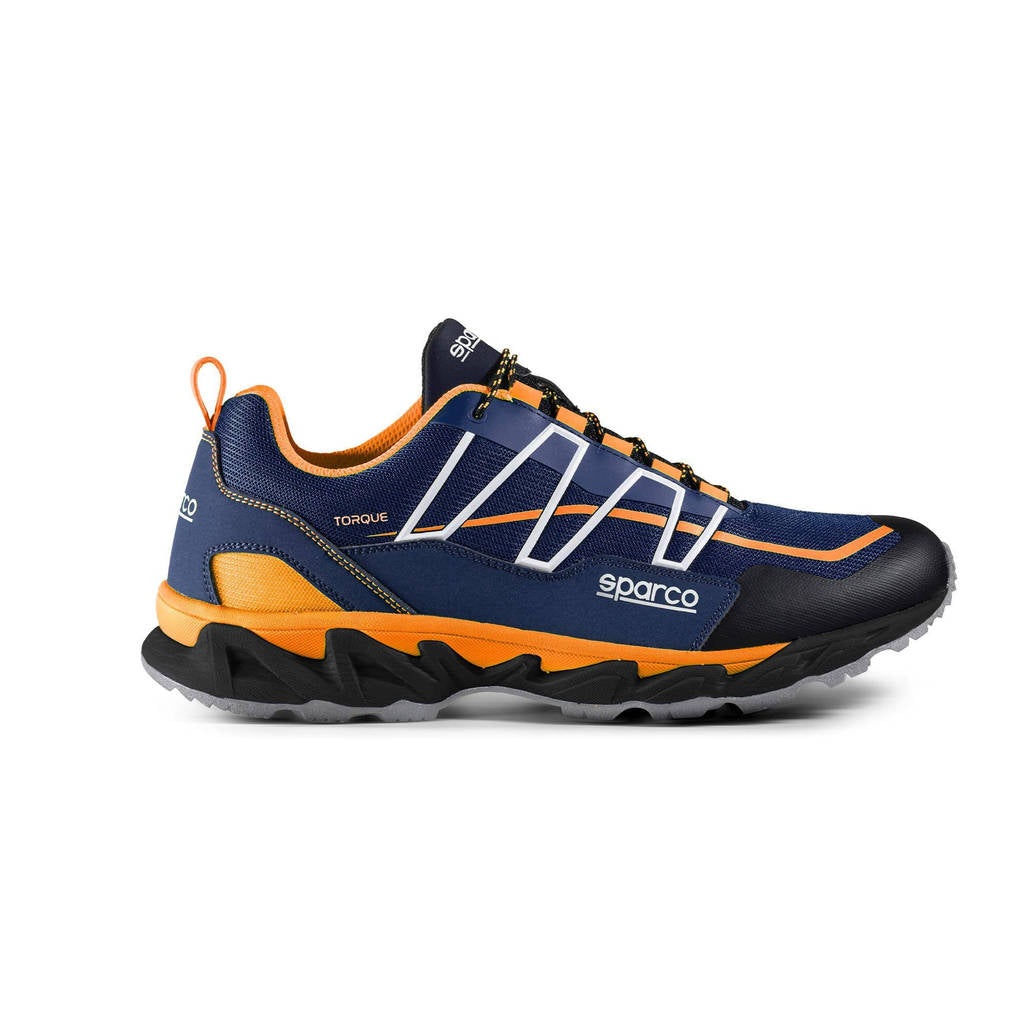 SPARCO 00128937BMAF TORQUE Mechanic shoes, blue navy/orange, size 37 Photo-0 