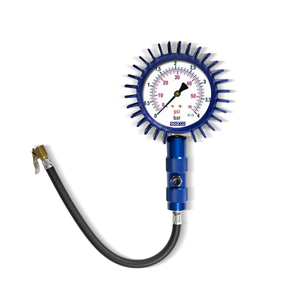 SPARCO 29410100A Tyre Pressure Gauge, 0-4 bar, 100 mm Photo-0 