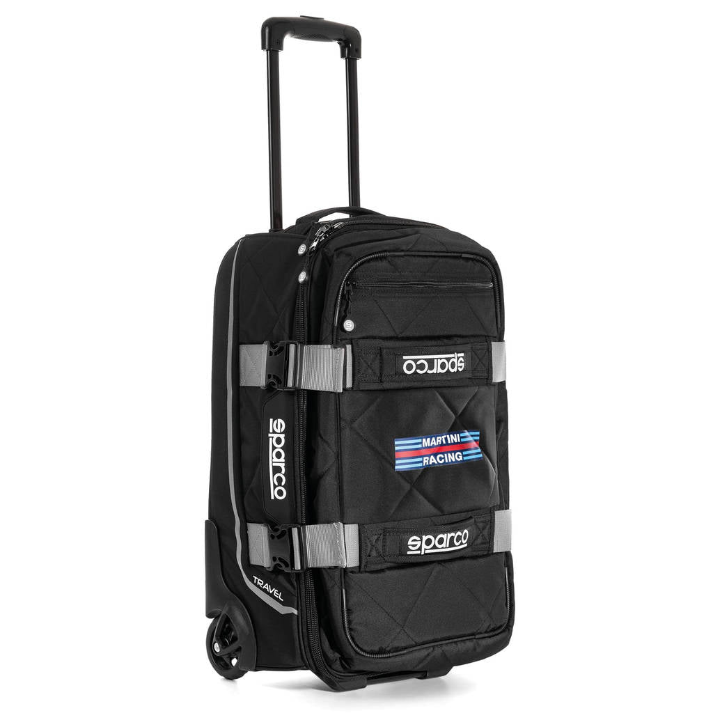 SPARCO 016438MRSI Travel bag, MARTINI RACING TRAVEL, black/silver Photo-1 