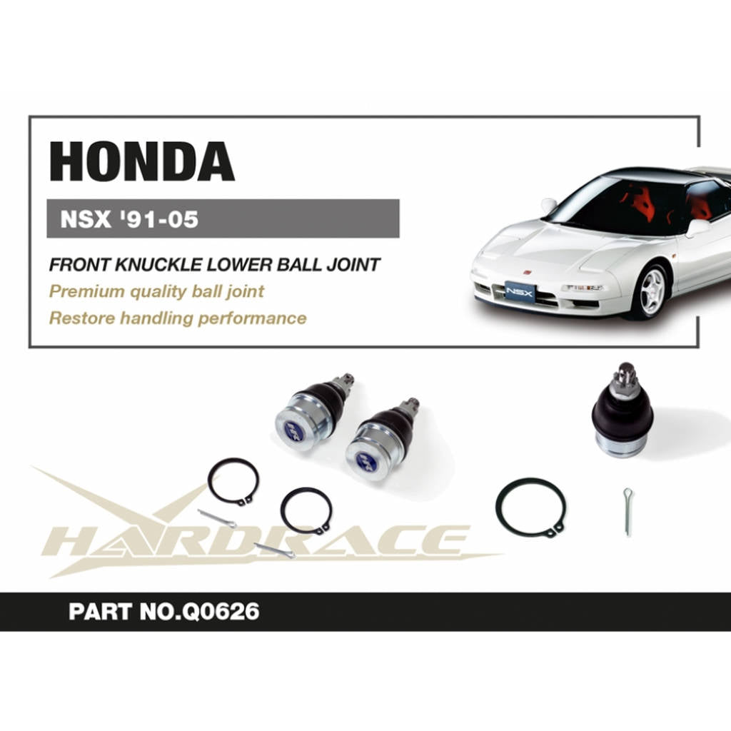HARDRACE Q0626 HONDA/ACURA NSX '91-05 FRONT KNUCKLE LOWER BALL JOINT - 2PCS/SET Photo-1 