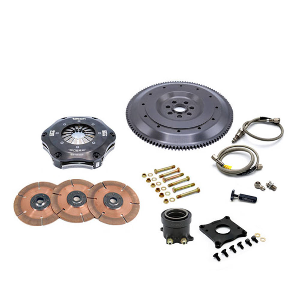 TILTON 56-358 Triple Disc Clutch Kit for MITSUBISHI EVO 4-9 (cerametallic) Photo-0 