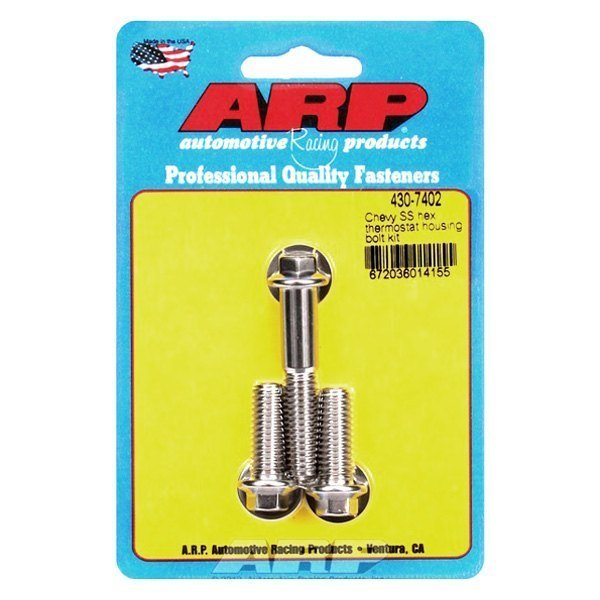 ARP 430-7402 Thermostat Housing Bolt Kit for Chevrolet. SS. hex Photo-0 