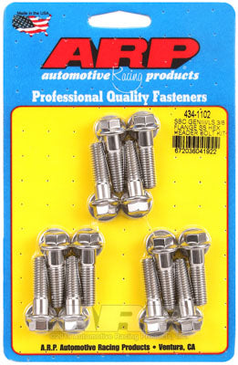 ARP 434-1102 Header Bolt & Stud Kit for Chevrolet LS Gen III/IV. 3/8˝ wide flange. 1.181˝ UHL. ARP Stainless. hex Photo-0 