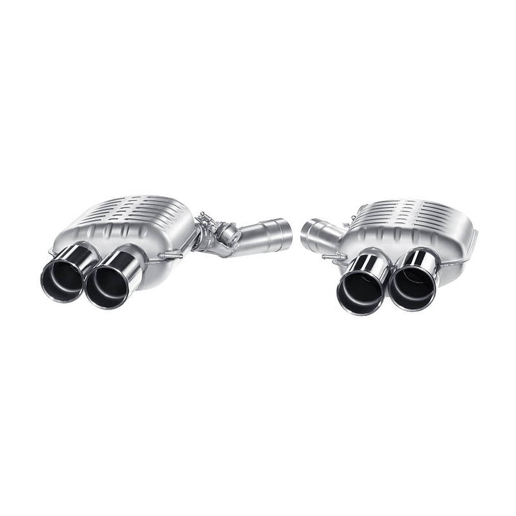 EISENMANN B5426.01024 Rear muffler with polished tips (4x102) for BMW F10 M5 (with valves) Photo-0 