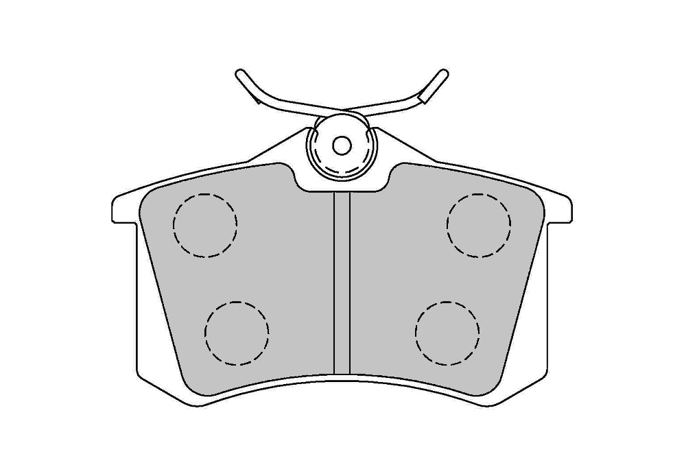 FERODO FCP541R Rear Brake Pads DS3000 for VW Golf (Mk3 / Mk4) / PEUGEOT 405 / AUDI A4 (B5) Photo-0 