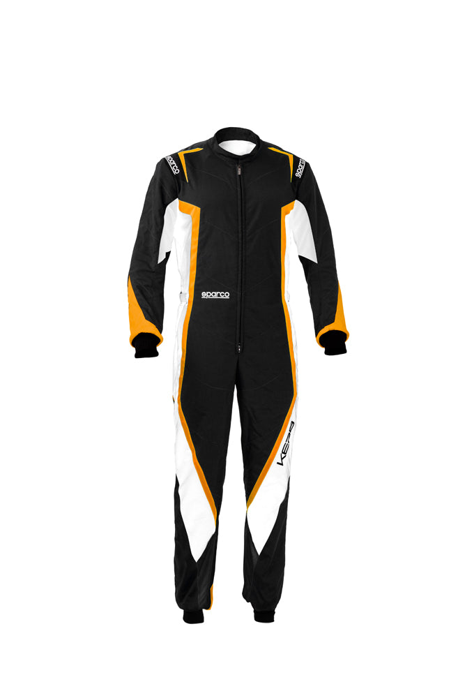 SPARCO 002341NBAF150 KERB YOUTH CHILD Kart suit, CIK, black/orange/white, size 150 Photo-0 