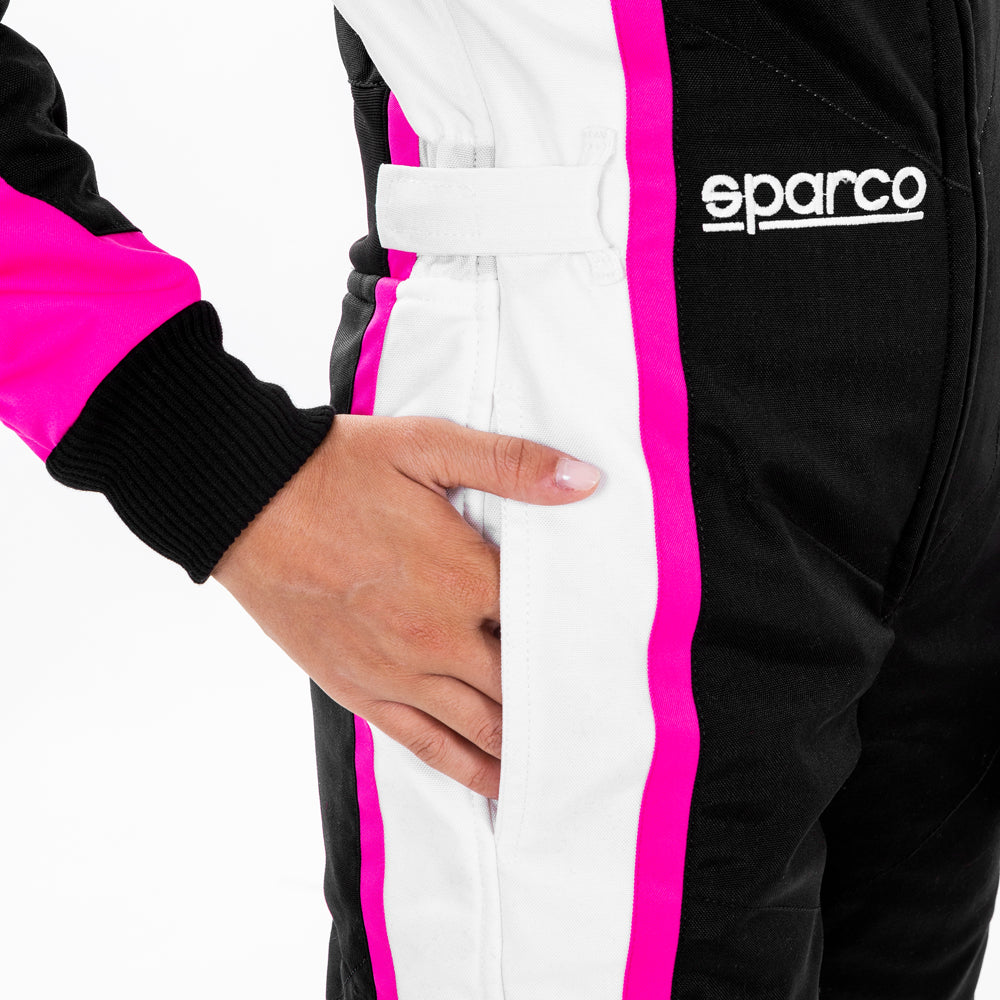 SPARCO 002341LNRGF0XS KERB LADY Kart suit, CIK, black/grey/yellow fluo, size XS Photo-2 