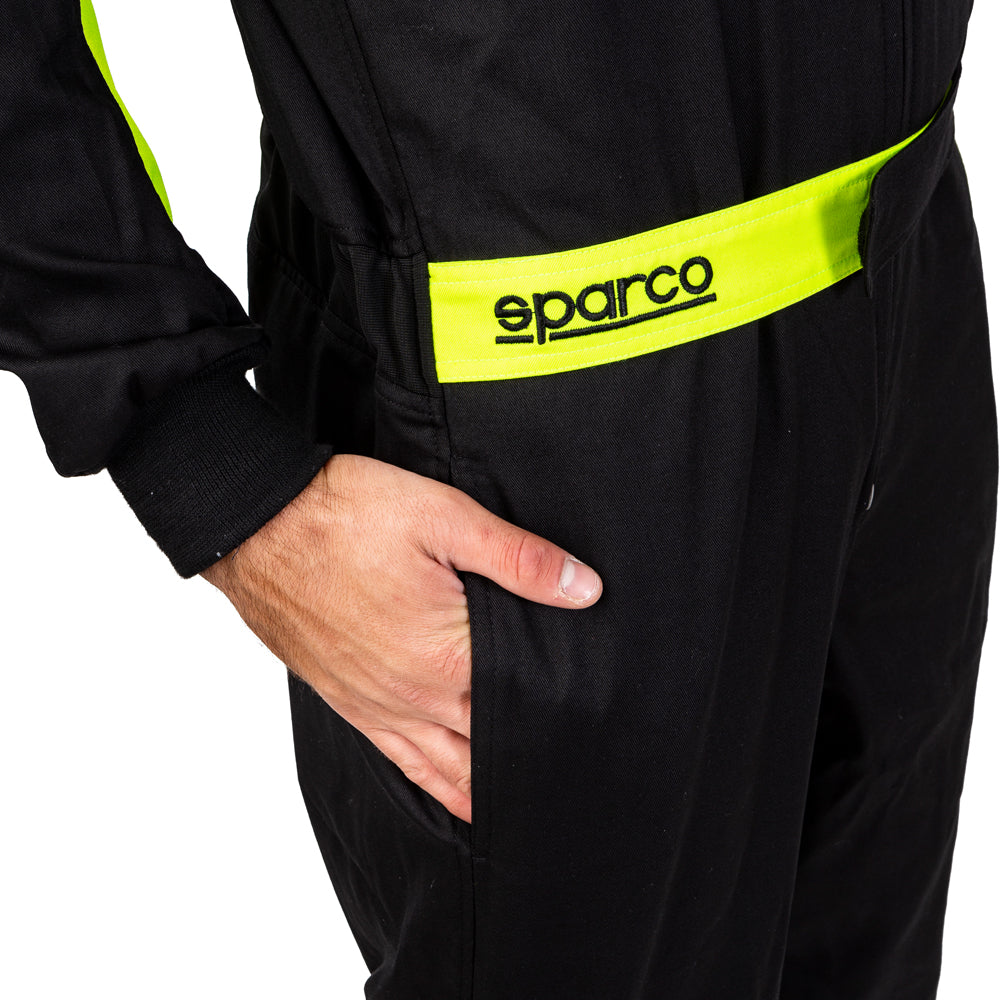 SPARCO 002343NRGF5XXL ROOKIE 2020 Kart suit, NOT HOMOLOGATED, black / yellow, size XXL Photo-3 