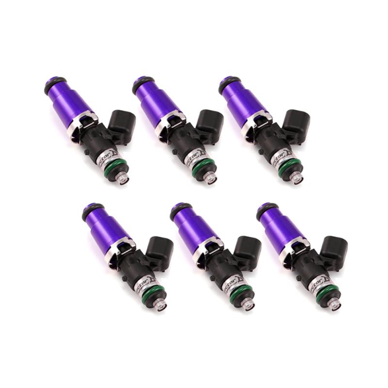 INJECTOR DYNAMICS 1050.60.14.14.6 ID1050x, for BMW E36 M3, 14mm (purple) adaptors, set of 6. Photo-1 