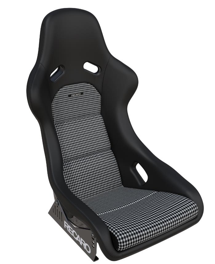 RECARO 087.00.0B25 Seat Classic Pole Position Leather black /Pepita Photo-0 