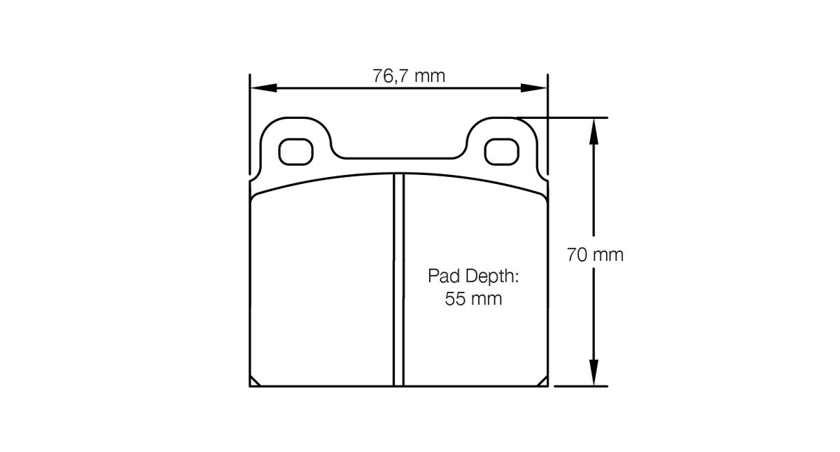 PAGID 4501-RSH42 Front Brake Pads for PORSCHE 911 2.7 / 3.0 / 3.2 Carrera 72 - 89 Photo-0 