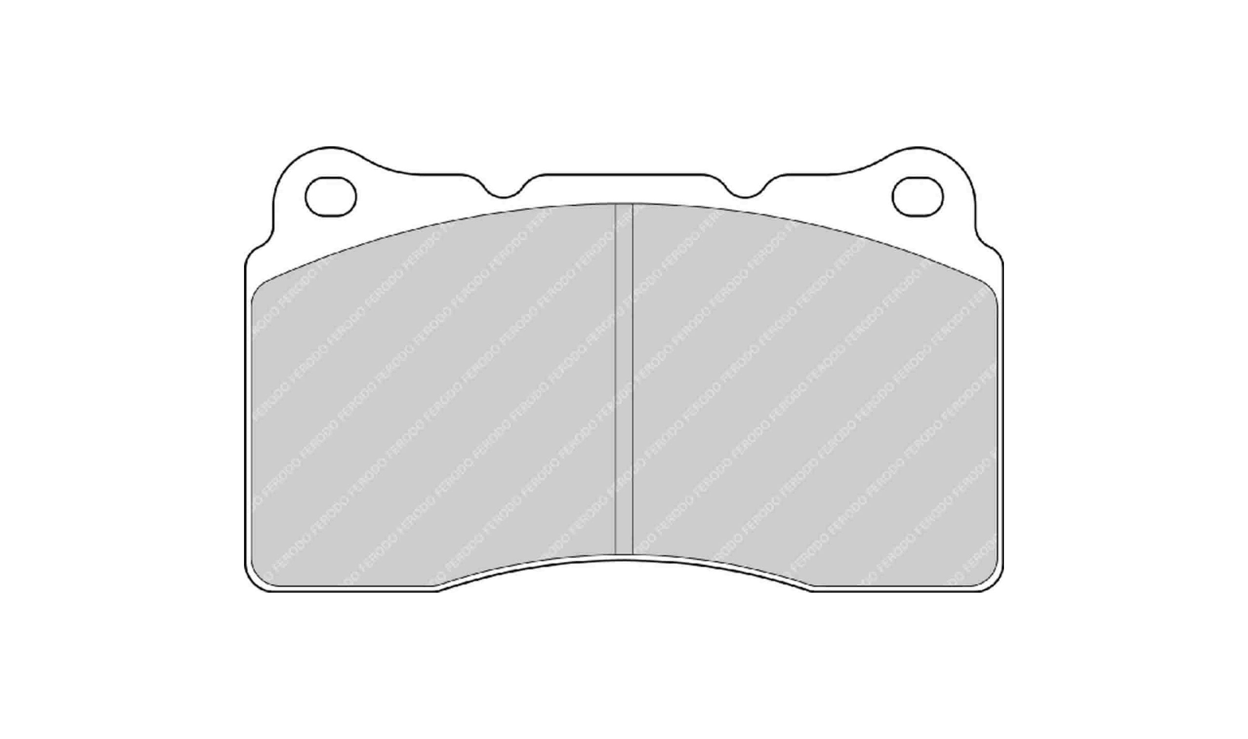 FERODO FRP3067W Front Brake Pads DS1.11 for SUBARU Impreza WRX STI (GR / GH / G3) / TESLA Model S Photo-0 