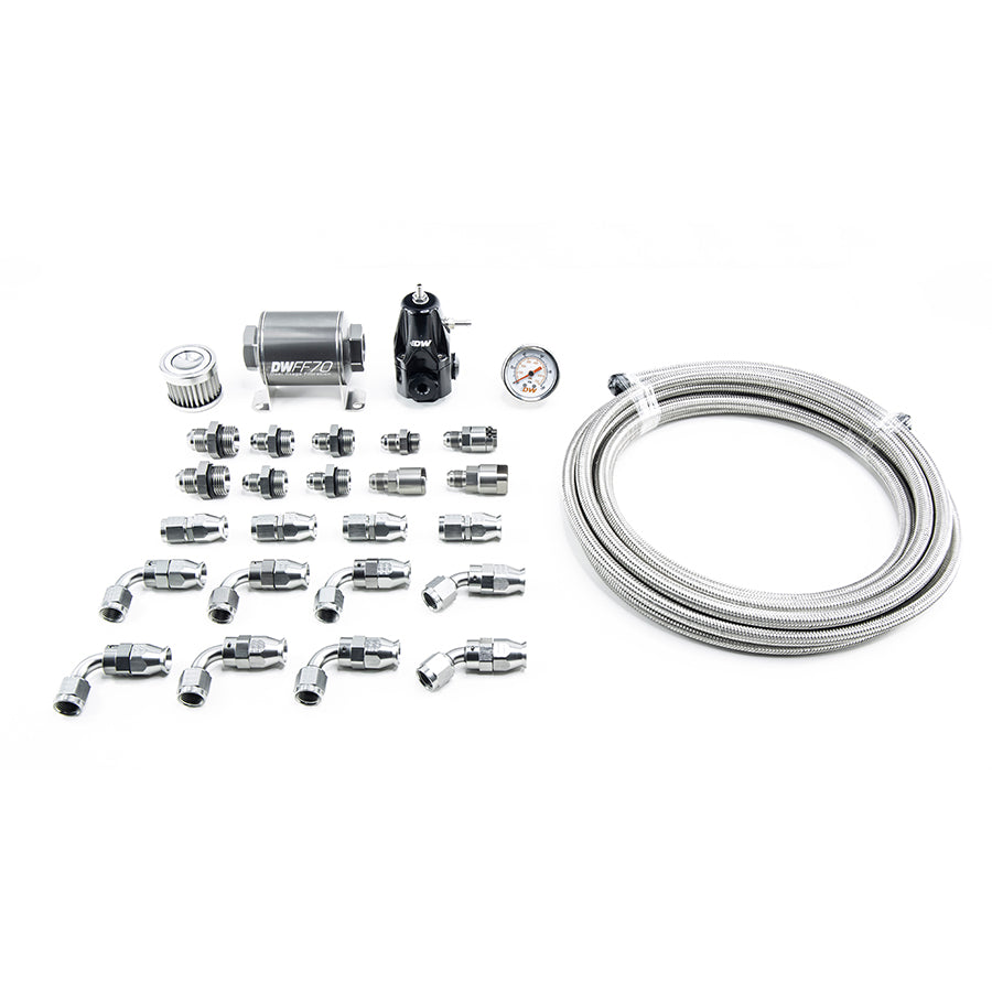 DEATSCHWERKS 6-608 DW400 Pump Module Return Plumbing Kit SS PTFE for 2001-15 HONDA Civic Photo-0 