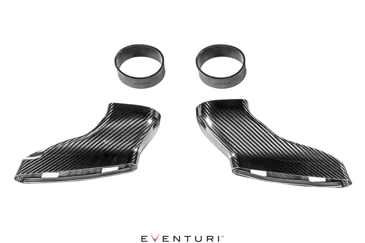 EVENTURI EVE-C63S-DCT Carbon Ducts for EVE-C63S-CF-INT System (Ver. 1 with Rubber Tubes) Photo-0 