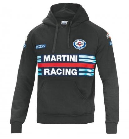 SPARCO 01279MRNR1S HOODIE MARTINI RACING, black, size S Photo-0 