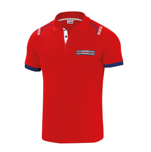 SPARCO 01276MRRS0XS Polo EMBROIDERIES MARTINI RACING, red, size XS Photo-0 