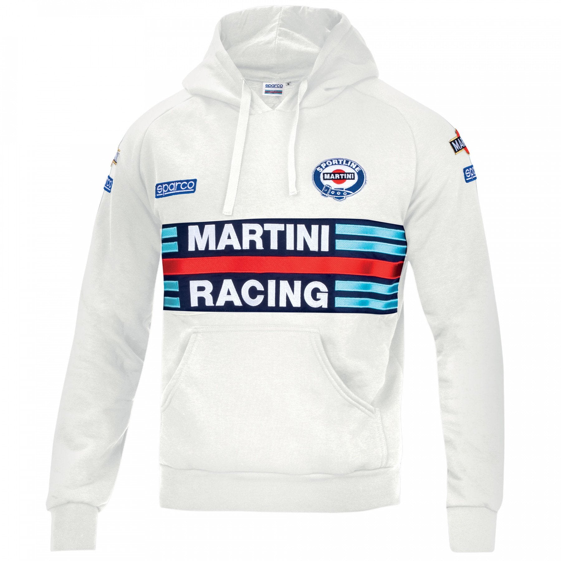 SPARCO 01279MRBI4XL HOODIE MARTINI RACING, white, size XL Photo-0 