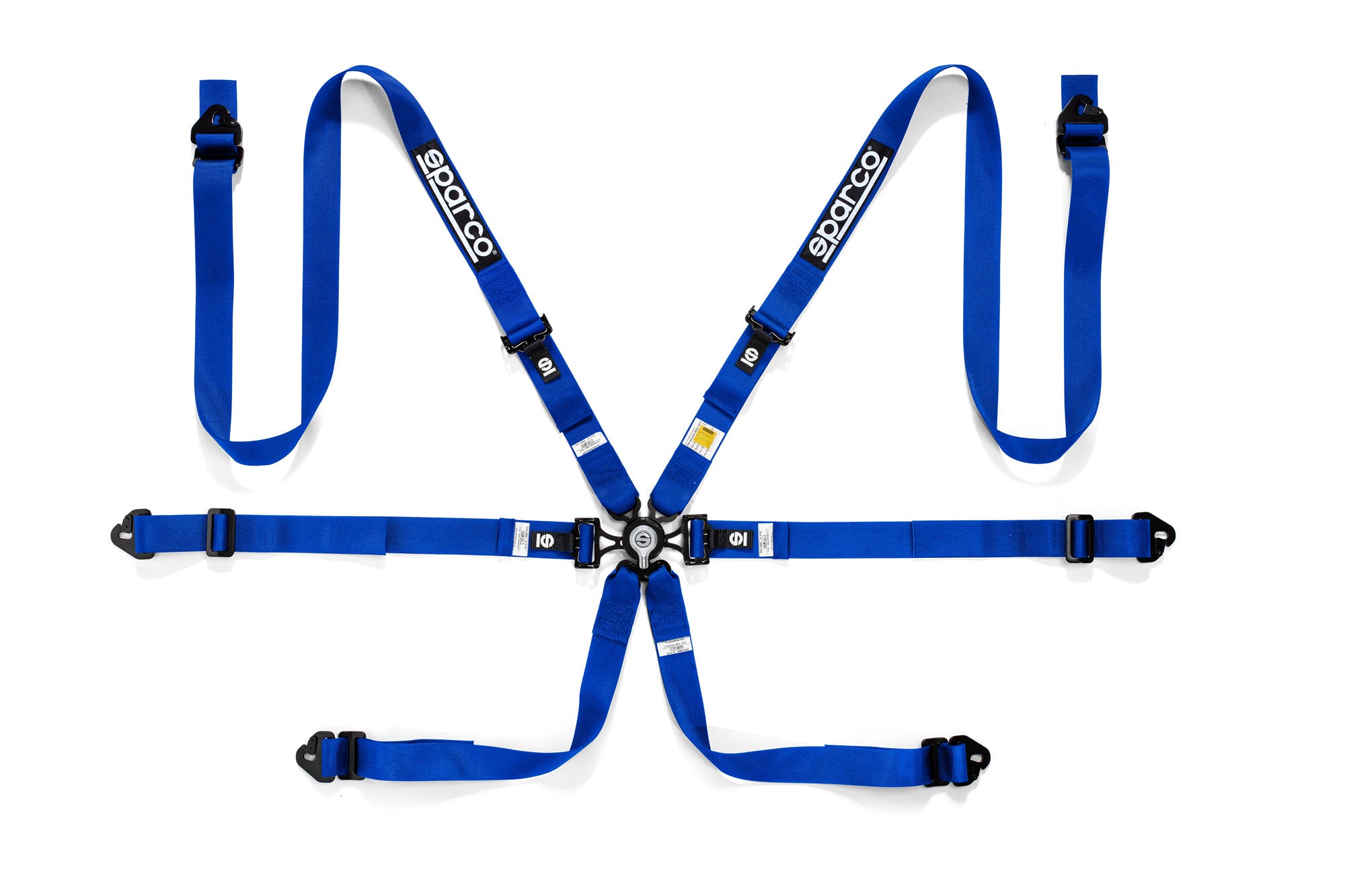 SPARCO 04834HPDMRAZ Safety harnesses COMPETITION H-2 PD MARTINI, FIA 8853-2016, HANS, 6 pt, 2", pulldown, blue Photo-0 