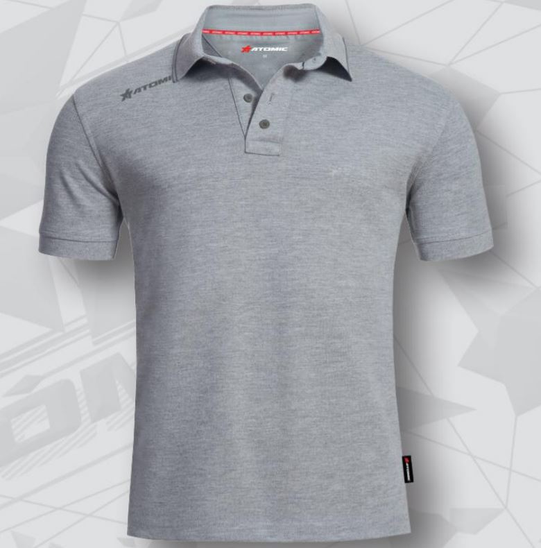 ATOMIC MOTORSPORT COLLECTION AMC-001-L Poloshirt, light grey, size L Photo-0 