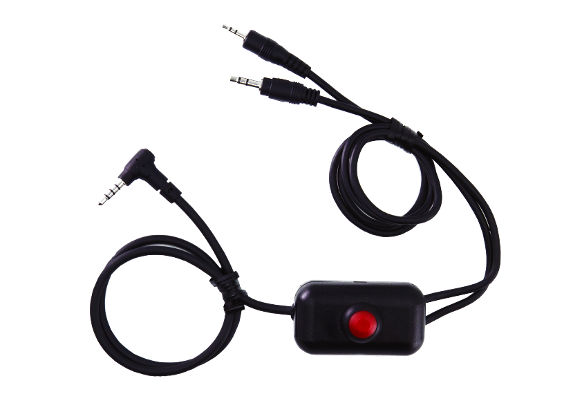 ZERONOISE 6400018 Custom radio adapter with PTT button and connection to UHF/VHF radio - MADE TO ORDER Photo-0 