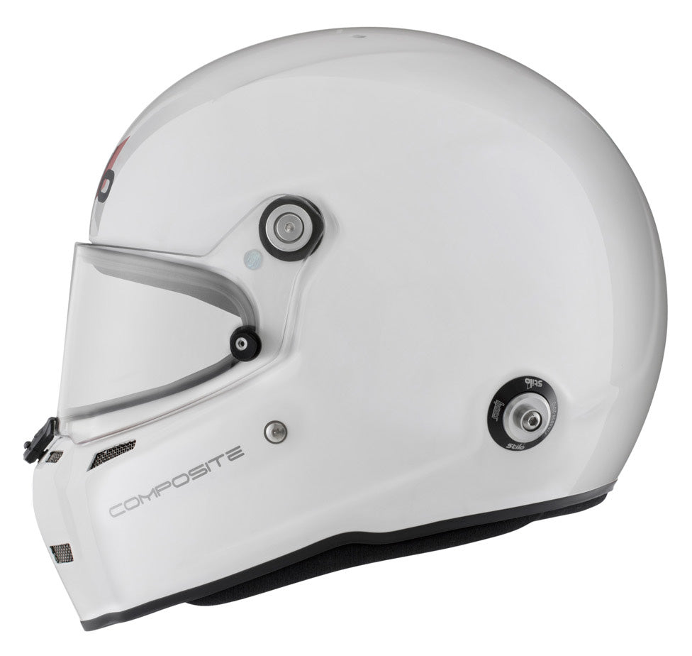 STILO AA0710AG2T540101 ST5 FN Composite Racing full face helmet, HANS, SA2020/FIA, white/black, size 54 Photo-3 