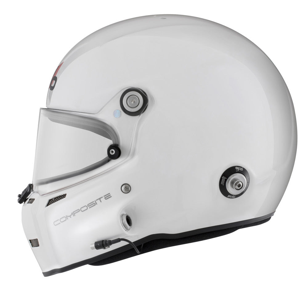 STILO AA0700CG2T590101 Full-face helmet ST5F COMPOSITE Turismo, HANS, SA2020/FIA, white/black, size 59 Photo-3 