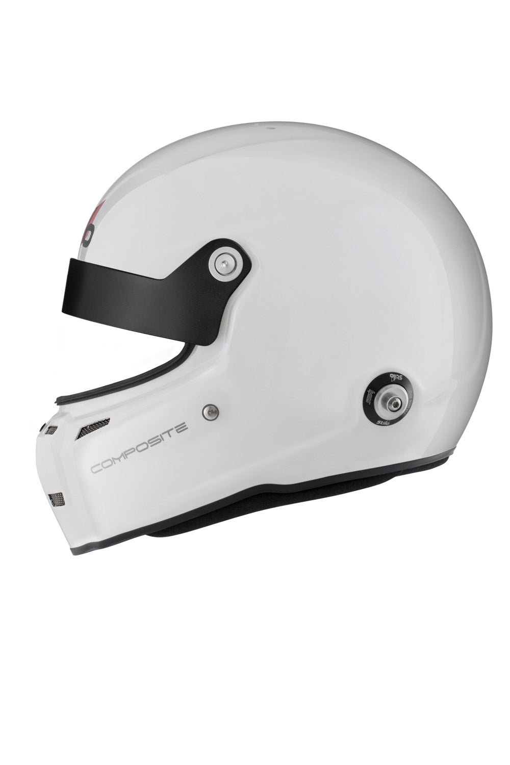 STILO AA0712AG2T630101 ST5GT N COMPOSITE Racing full face helmet, HANS, SA2020/FIA, white/black, size 63 Photo-3 