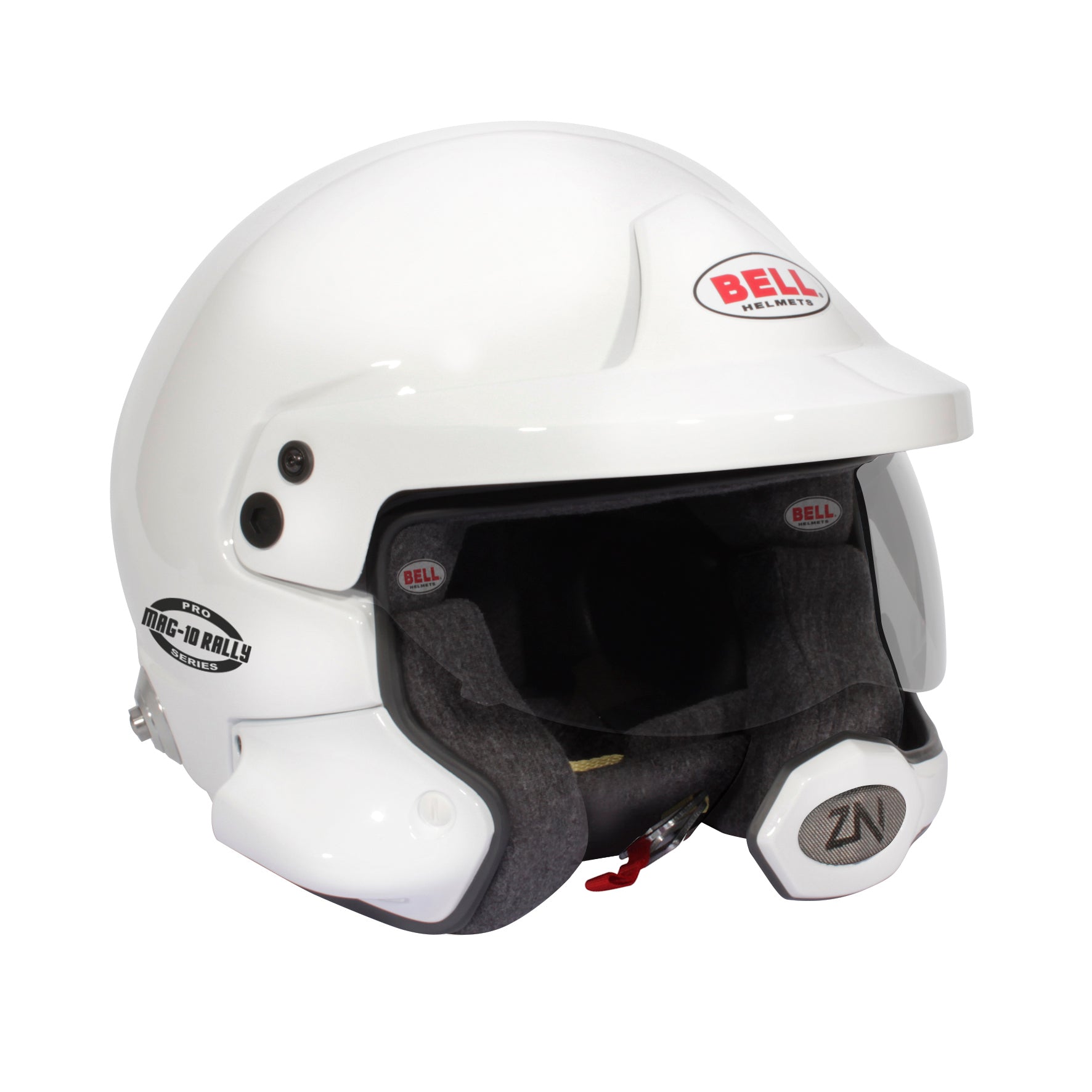 BELL 1346013 Racing helmet open face MAG-10 RALLY PRO, FIA, HANS, white, size 56 (7 3/8) Photo-0 