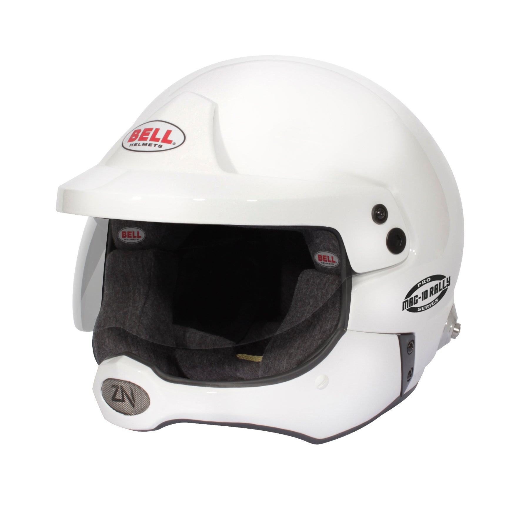 BELL 1346013 Racing helmet open face MAG-10 RALLY PRO, FIA, HANS, white, size 56 (7 3/8) Photo-1 