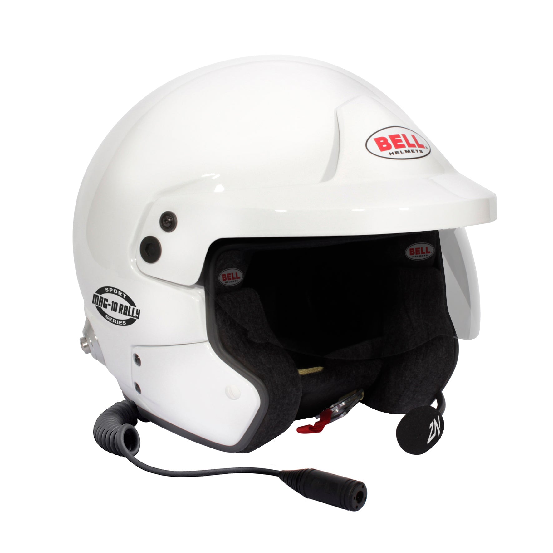 BELL 1443A04 Racing helmet open face MAG-10 RALLY SPORT, FIA, HANS, white, size MED (58-59) Photo-0 