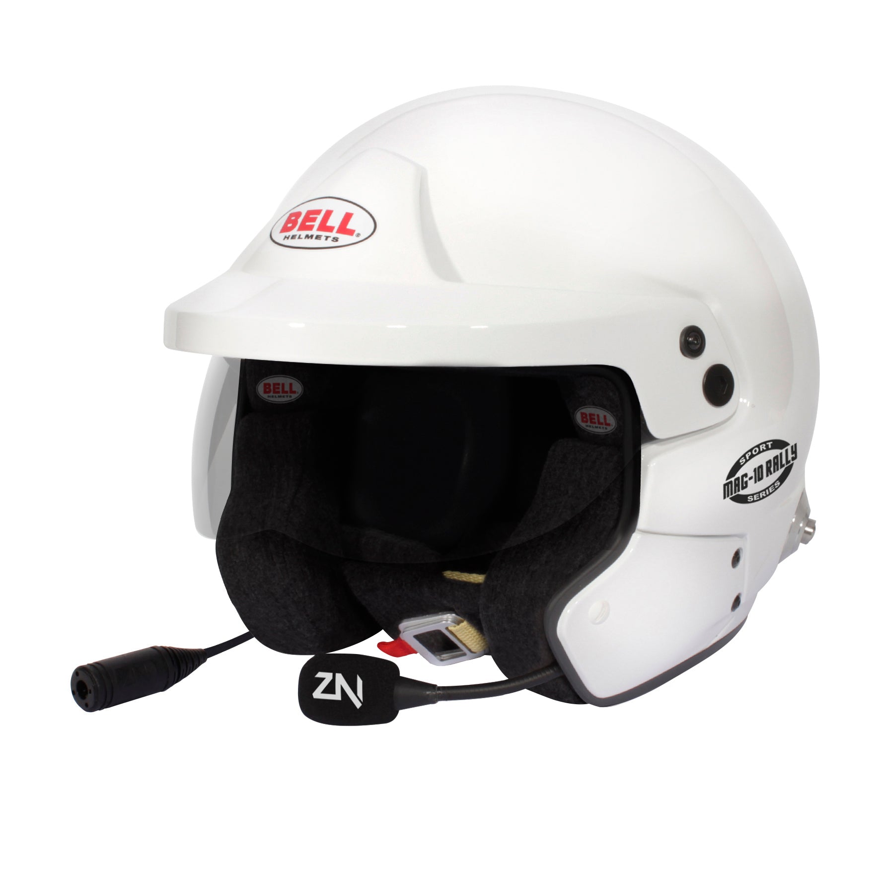 BELL 1443A04 Racing helmet open face MAG-10 RALLY SPORT, FIA, HANS, white, size MED (58-59) Photo-1 