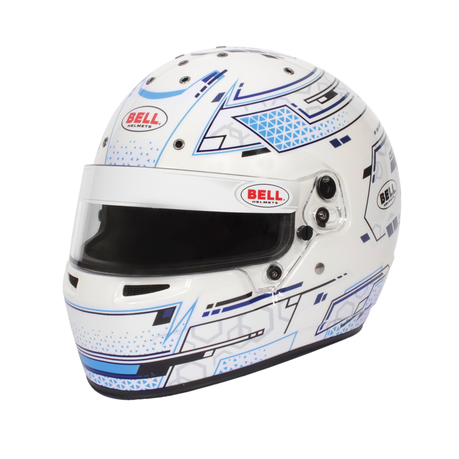 BELL 1310A81 Karting helmet RS7-K STAMINA WHITE/BLUE, K2020, size SML (57 -58) Photo-0 