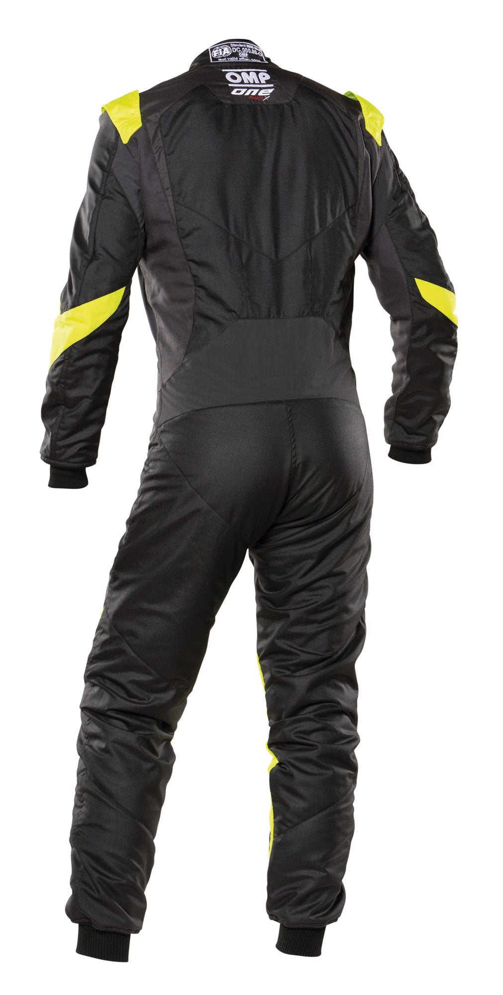 OMP IA0-1861-A01-178-52 (IA0186117852) Racing suit ONE EVO X, FIA 8856-2018, antracite/yellow fluo, size 52 Photo-1 