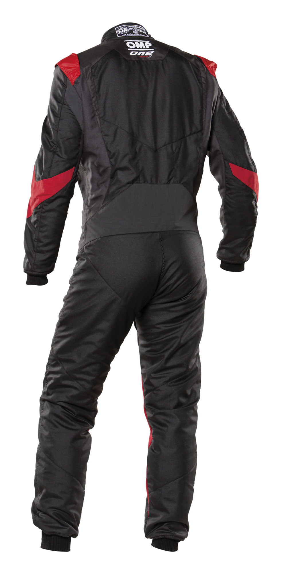 OMP IA0-1861-A01-073-52 (IA0186107352) Racing suit ONE EVO X, FIA 8856-2018, black/red, size 52 Photo-1 