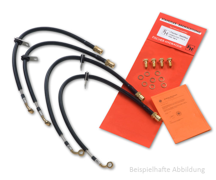 FISCHER PBM2129-4.4 Brake line kit (Stainless steel) BMW M2 Competition (Black) Photo-0 