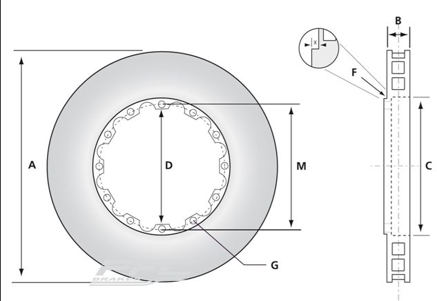 PFC 308.26.0044.451 V3 SLOTTED STREET ROTOR Lotus Elise Front Photo-0 