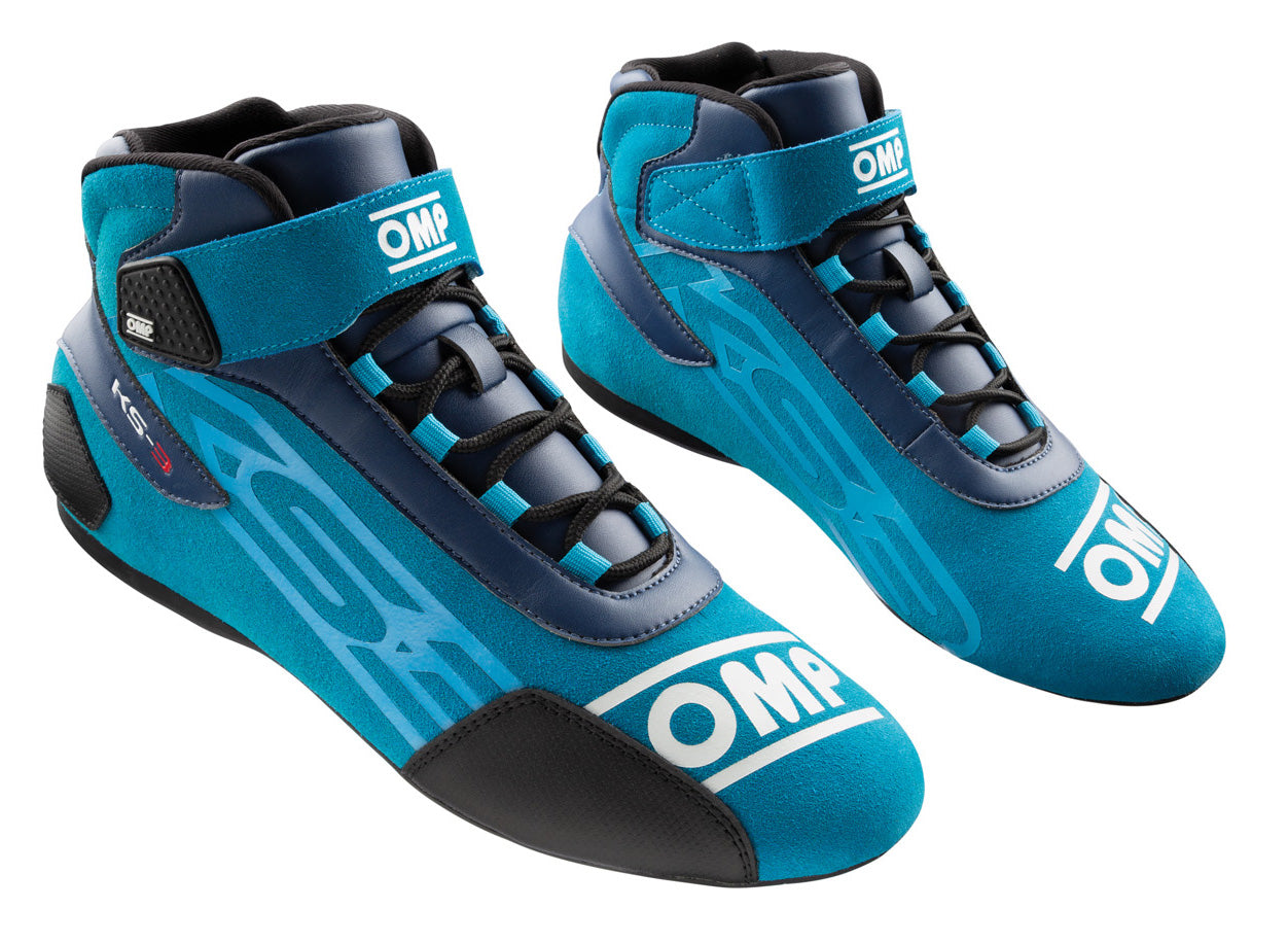 OMP KC0-0826-A01-244-42 (IC/82624442) KS-3 MY2021 Karting shoes, blue/cyan, size 42 Photo-0 