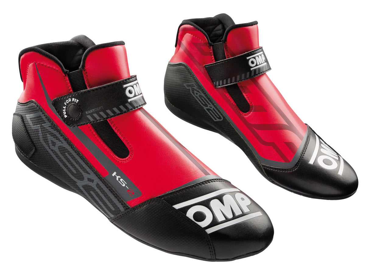 OMP KC0-0825-A01-060-45 (IC/82506045) Karting shoes KS-2 my2021, red/black, size 45 Photo-0 