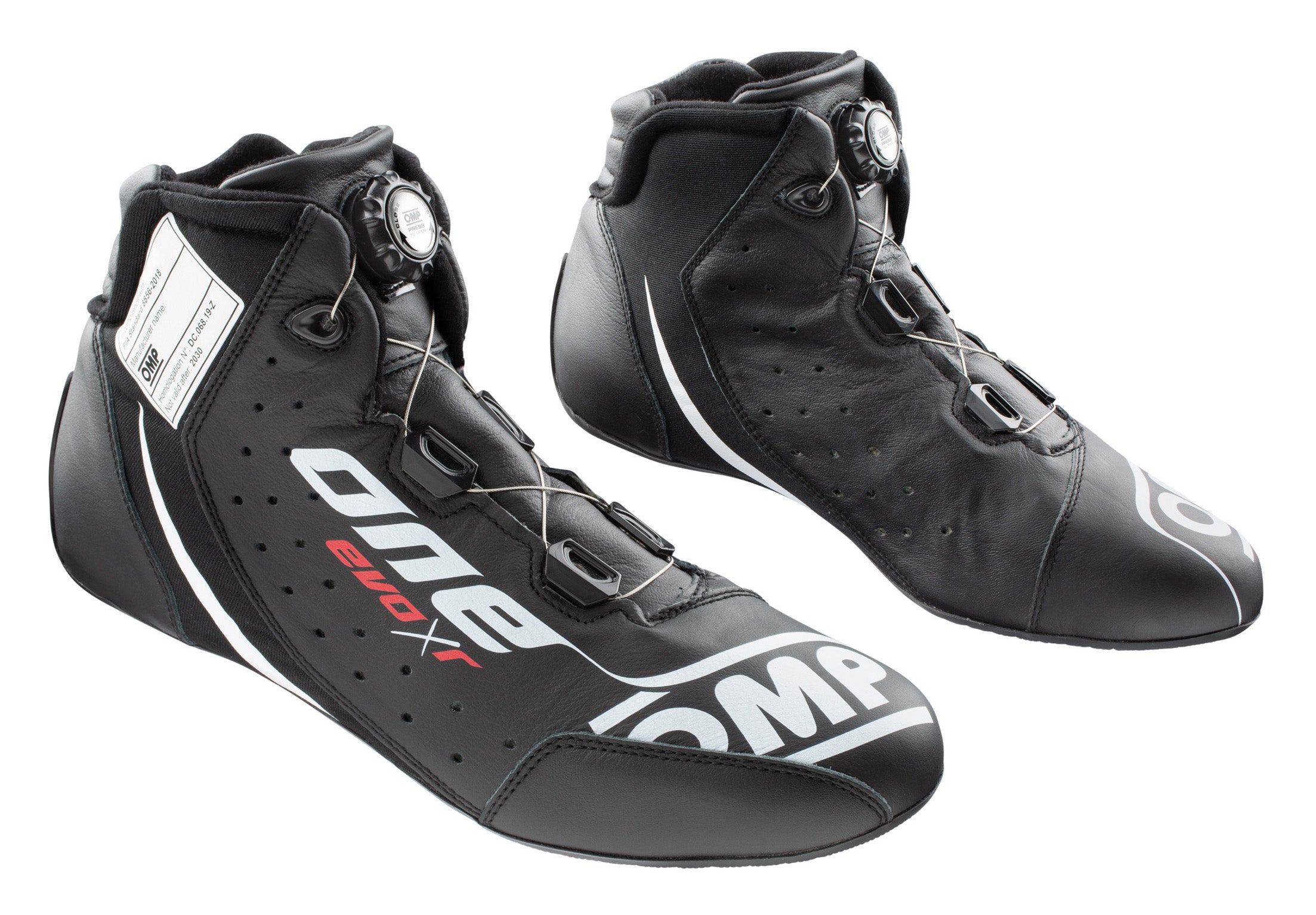 OMP IC0-0805-B01-071-45 (IC/805E07145) ONE EVO X R Racing shoes, FIA 8856-2018, black, size 45 Photo-0 