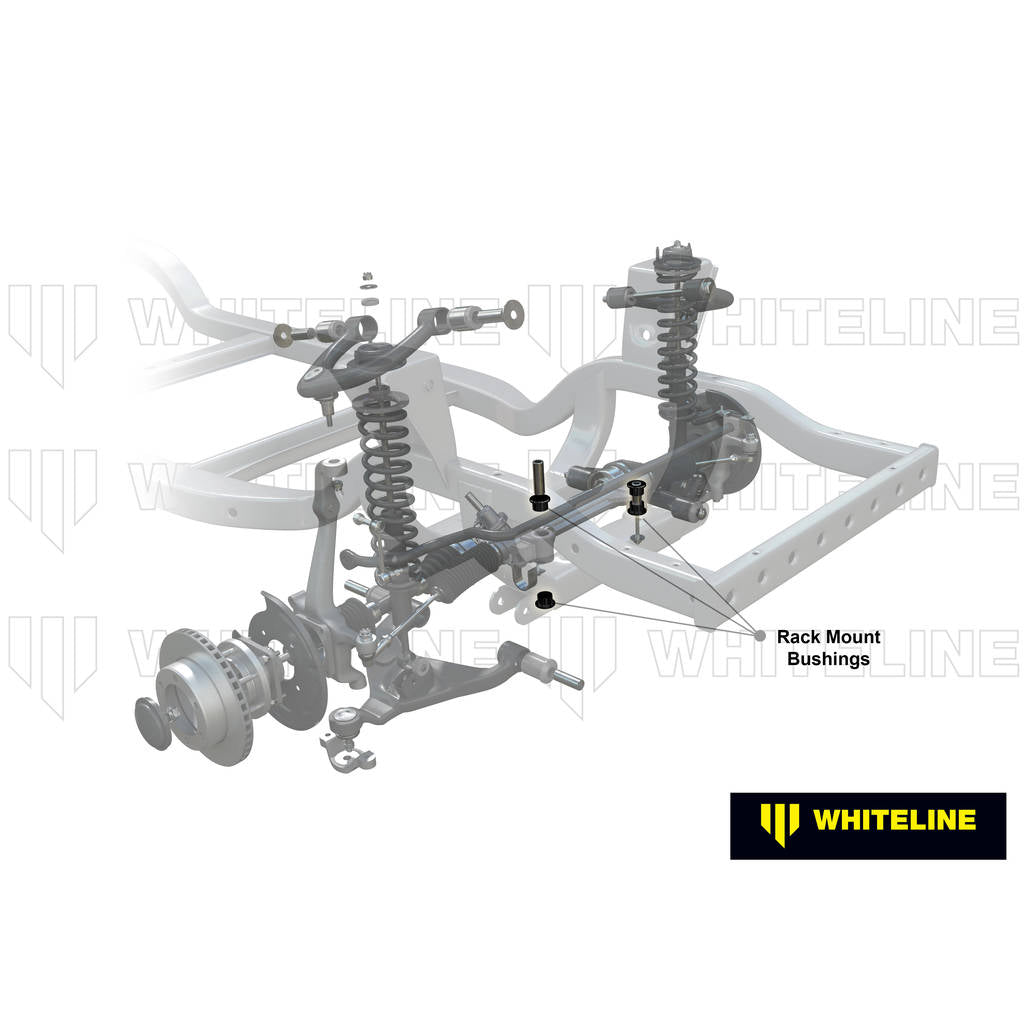 WHITELINE W13213 Front Steering Rack/Pinion - Mount Bushing Kit for Hyundai iLoad, iMax/Mitsubishi Triton Photo-1 
