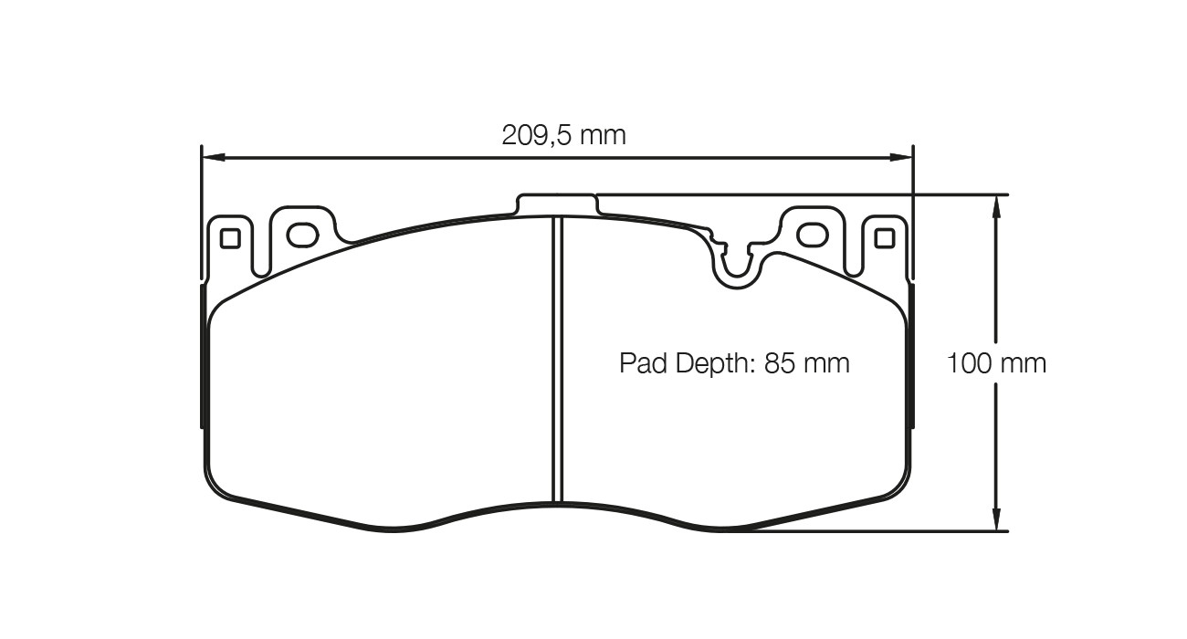 PAGID 4935-RSC1 Front brake pads RSC1 BMW M5 [F10] / M6 [F13] [ceramic brakes] Photo-0 