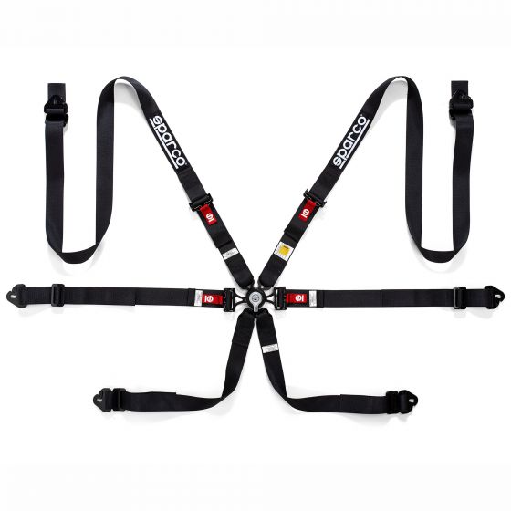 SPARCO 04834HPDNR Safety harnesses COMPETITION H-2 PD, FIA 8853-2016, HANS, 6 points, 2", pulldown, black Photo-0 