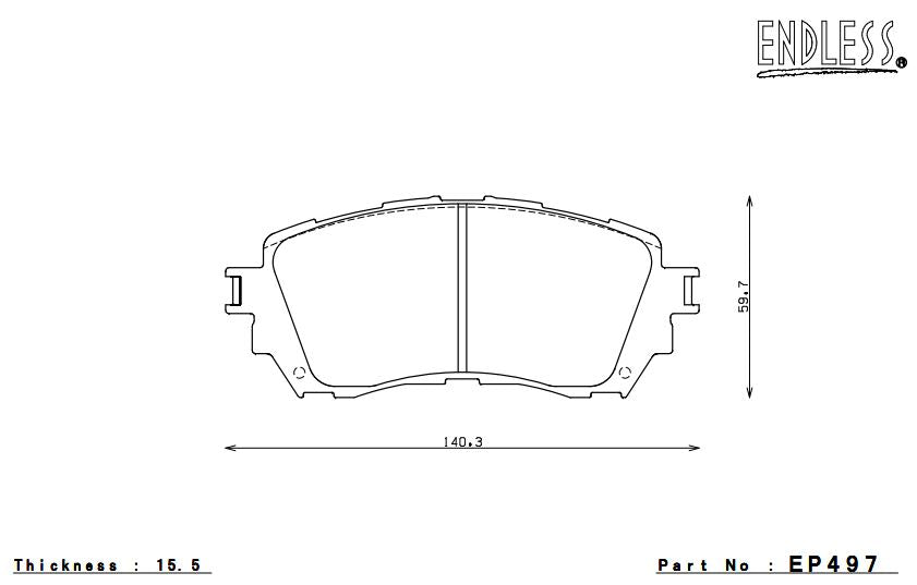 ENDLESS EP497SSY Brake pads Photo-0 