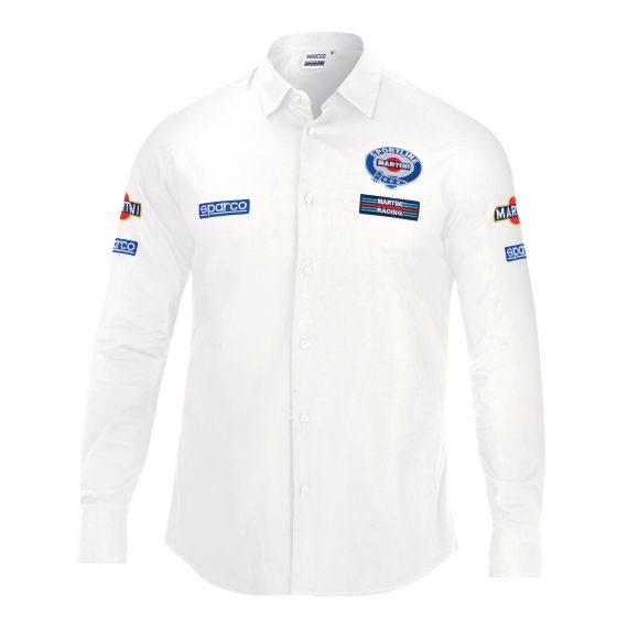 SPARCO 01277MRBI0XS Long sleeve shirt MARTINI-R, white size XS Photo-0 