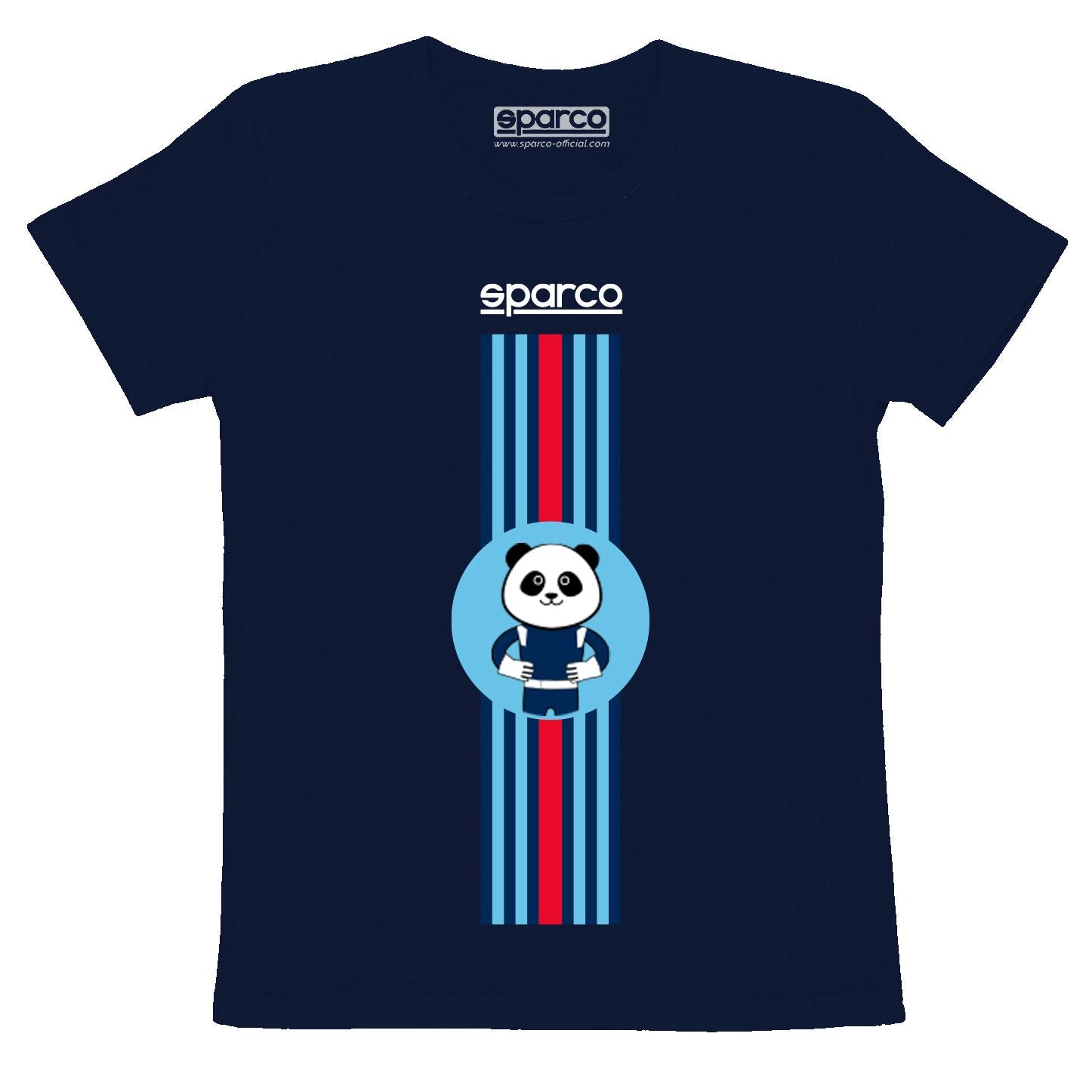 SPARCO 017020BM0708 T-SHIRT STRIPES DESIGN, navy blue, size 7-8 years Photo-0 