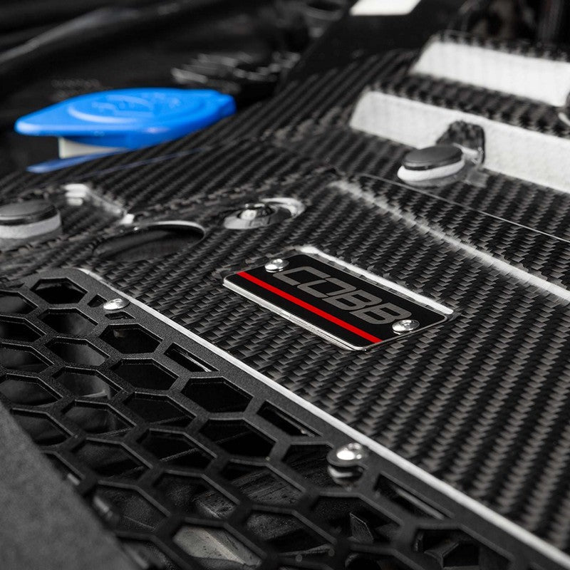 COBB 4F3660 Radiator Shroud Redline (Carbon Fiber) for FORD F-150 Ecoboost Raptor / Tremor / Limited / (3.5L / 2.7L) 2021-2023 Photo-7 