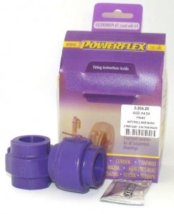 POWERFLEX PFF3-204-25 x2 Front Anti Roll Bar Bushing(25mm) AUDI A4 2WD(95-) A4/S4 Quattro(95-01)/VW Passat(96-05) Photo-0 