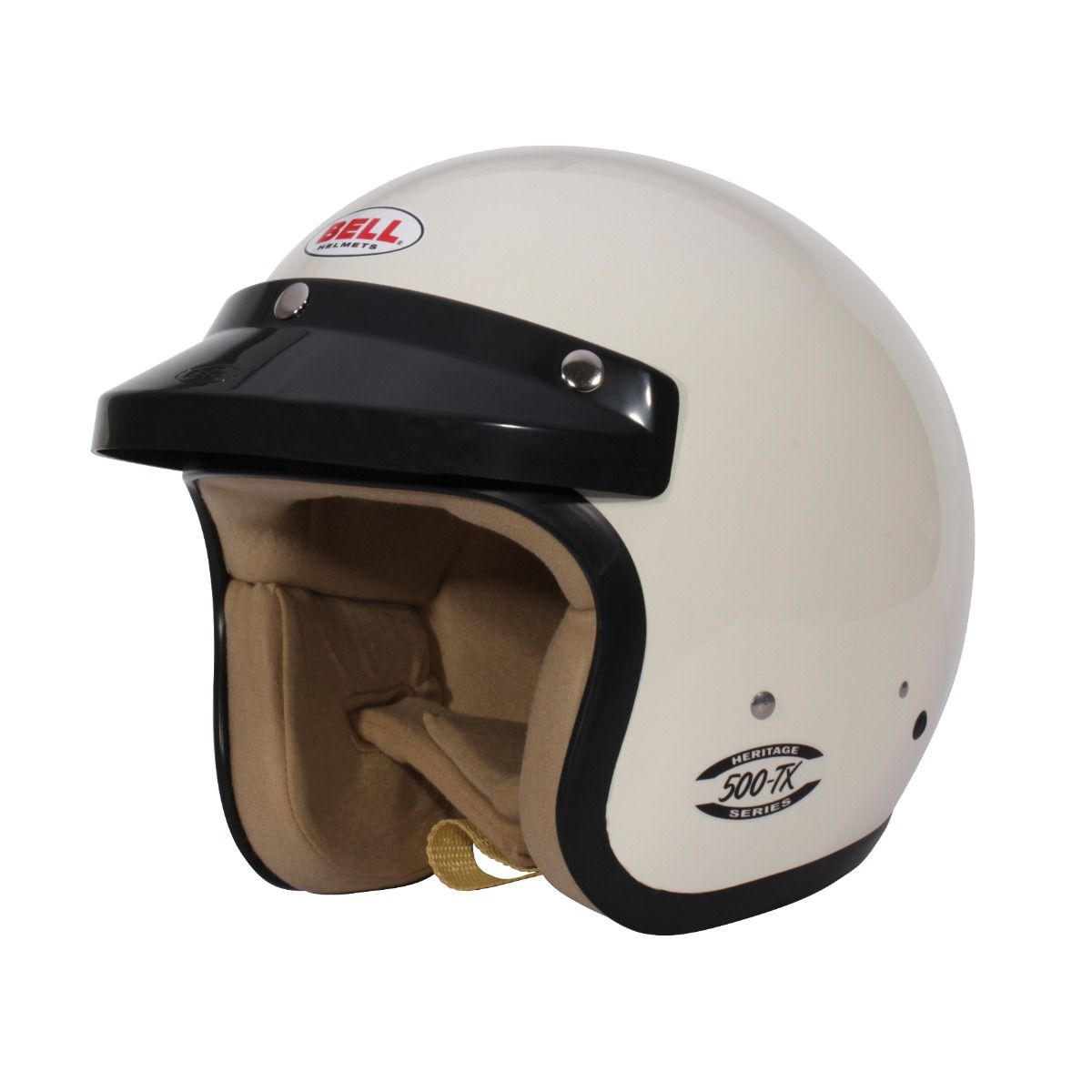 BELL 1450002 Racing helmet open-face 500-TX VINTAGE FIA/SNELL 2020, white, size M (58-59) Photo-0 