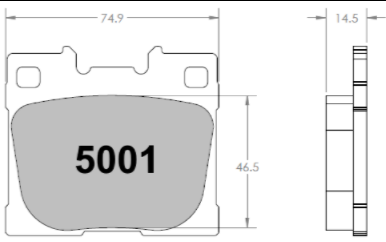 PFC 5001.332.15.44 Rear brake pads RACE 332 CMPD 15mm TOYOTA GR YARIS 2020+ Photo-0 